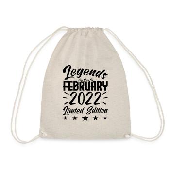 Naissance En Février 2022. Cadeau d'anniversaire. - Sac de sport léger - nature - Devant