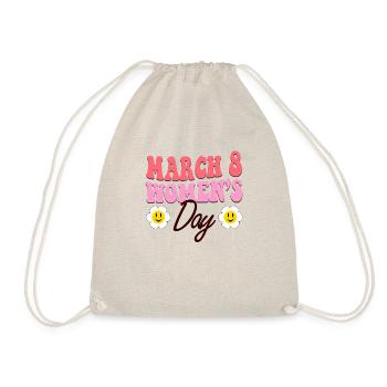 Bonne Journée de la femme - Journée internationale de la femme - Sac de sport léger - nature - Devant