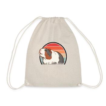 Meerschweinchen Retro Cochon d’Inde - Sac de sport léger - nature - Devant