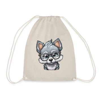 Mignon petit loup - Sac de sport léger - nature - Devant