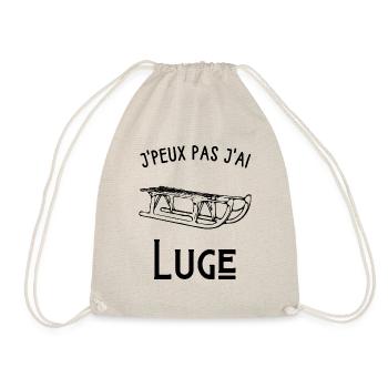 je peux pas j'ai luge - Sac de sport léger - nature - Devant