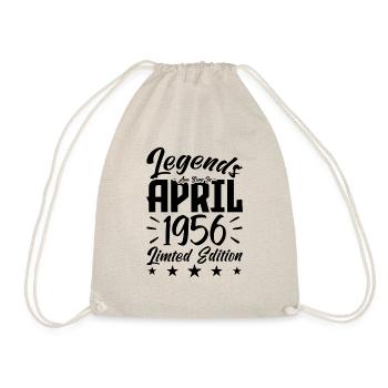 Naissance En avril 1956. Cadeau d'anniversaire. - Sac de sport léger - nature - Devant