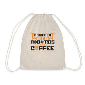 Robot Robotics Engineer Coffee - Drawstring Bag - nature - Front