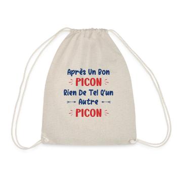 Après un bon picon rien de tel qu'un autre picon - Sac de sport léger - nature - Devant