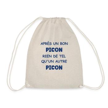 Après un bon picon rien de tel qu'un autre picon - Sac de sport léger - nature - Devant