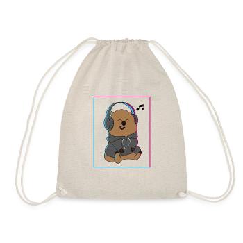 Wombat Music Notes, musicien, Cute Rodent - Sac de sport léger - nature - Devant