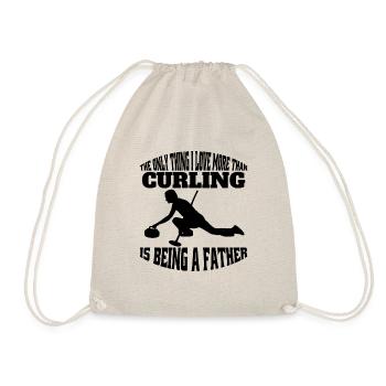 Curling Curling Player Curling Club Curling Team - Drawstring Bag - nature - Front