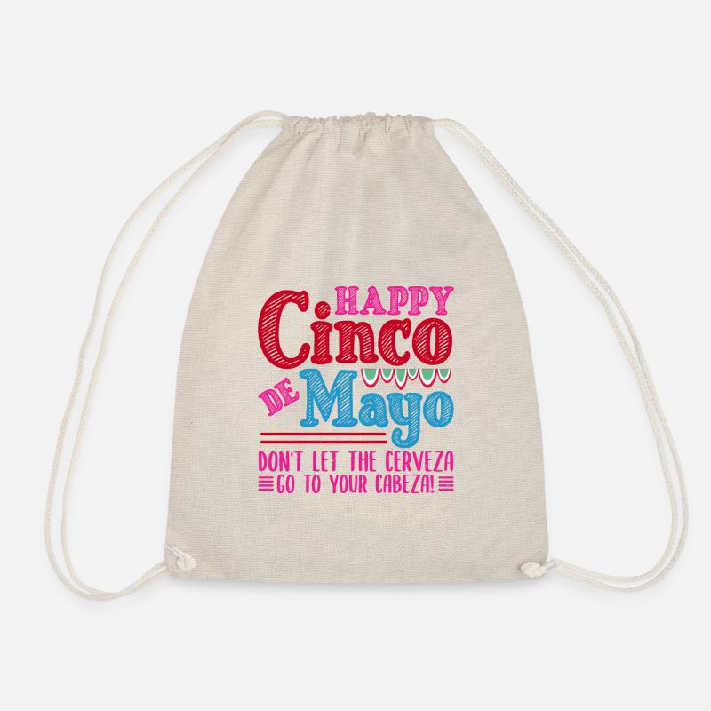 HAPPY CINCO DE MAYO - Drawstring Bag - nature