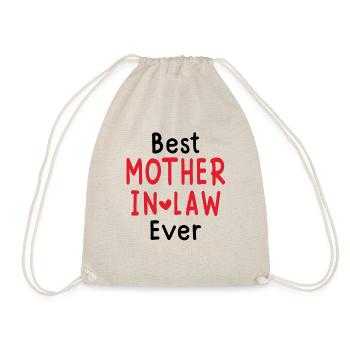 Mother's Day Best Mother in law Ever - Drawstring Bag - nature - Front