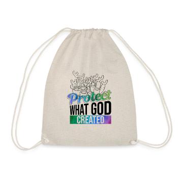 Dieu : Création, Bible, foi, récifs coralliens, - Sac de sport léger - nature - Devant