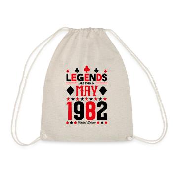 birthday gift May 1982. card games . May - Drawstring Bag - nature - Front