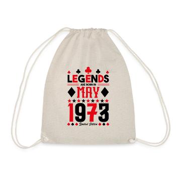 birthday gift May 1973. card games . May - Drawstring Bag - nature - Front