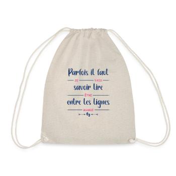je vais être mamie - Sac de sport léger - nature - Devant