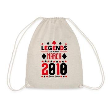 cadeau d'anniversaire Mars 2010. jeux de carte. - Sac de sport léger - nature - Devant