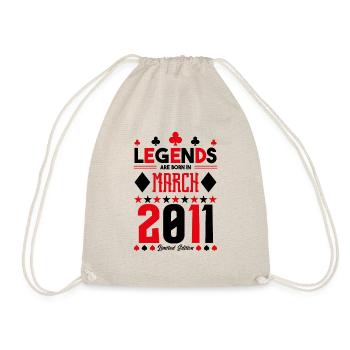 cadeau d'anniversaire Mars 2011. jeux de carte. - Sac de sport léger - nature - Devant
