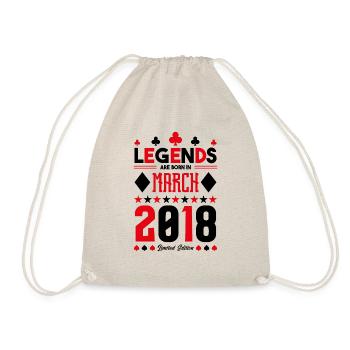 birthday gift March 2018. card games. - Drawstring Bag - nature - Front