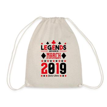 birthday gift March 2019. card games. - Drawstring Bag - nature - Front