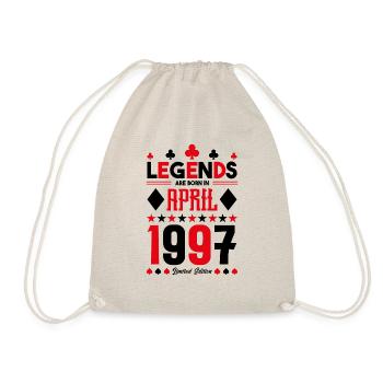 cadeau d'anniversaire avril 1997. jeux de carte. - Sac de sport léger - nature - Devant