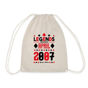 cadeau d'anniversaire avril 2007. jeux de carte. - Sac de sport léger - nature - Devant