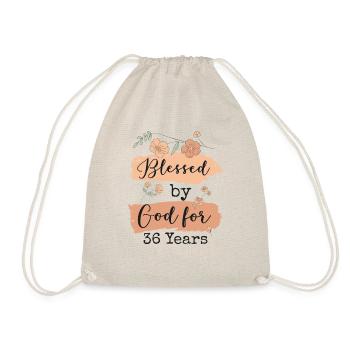 Birthday 36 Gift Quote Funny - Drawstring Bag - nature - Front