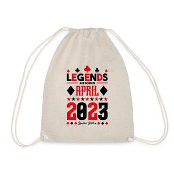 cadeau d'anniversaire avril 2023. jeux de carte. - Sac de sport léger - nature - Devant