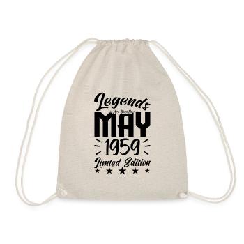 1959 births Birthday present 1959. - Drawstring Bag - nature - Front