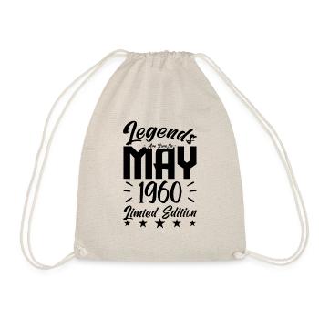 Naissance En mai 1960 Cadeau d'anniversaire 1960. - Sac de sport léger - nature - Devant