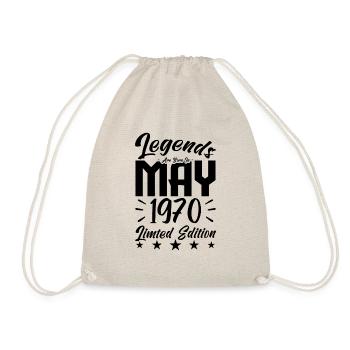 Naissance En mai 1970 Cadeau d'anniversaire 1970. - Sac de sport léger - nature - Devant