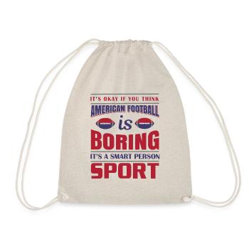 FoundLux New Design, IT'S OKAY IF YOU THINK AMERIC - Drawstring Bag - nature - Front