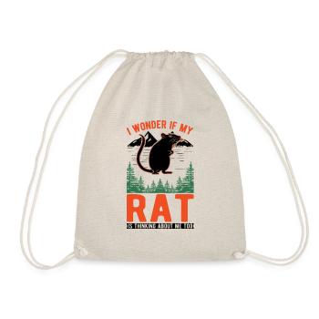 Rat Owner Gift Rat - Drawstring Bag - nature - Front