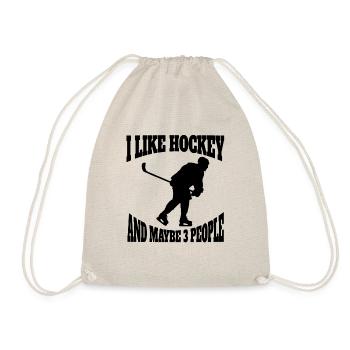 Eishockeyspieler Eishockey Hockeyfan Eishockeyteam - Turnbeutel - Natur - Vorne