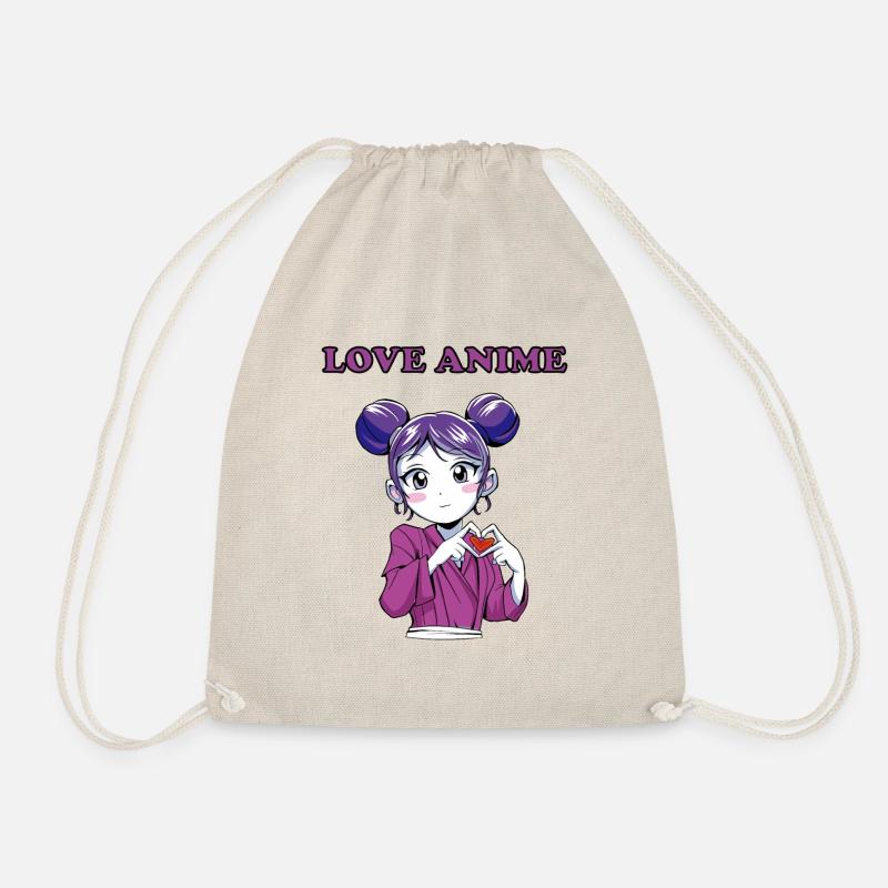 LOVE ANIME - Turnbeutel - Natur