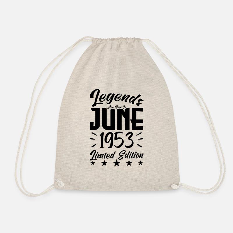 Geboren 1953 Geburtstagsgeschenk 1953. - Turnbeutel - Natur