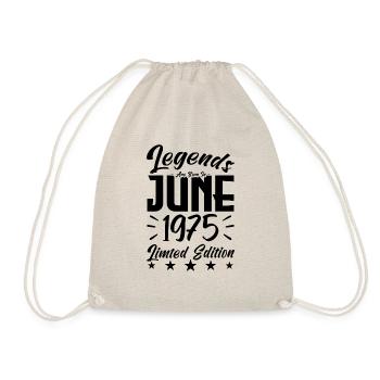 Geboren 1975 Geburtstagsgeschenk 1975. - Turnbeutel - Natur - Vorne