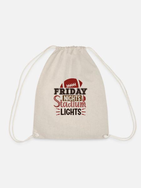 Lustiger Fußballfan - Friday Night Stadium Lights - Turnbeutel - Natur