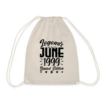 Naissance En juin 1999 Cadeau d'anniversaire 1999. - Sac de sport léger - nature - Devant