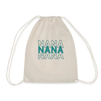 Nana - Einfacher Last Minute Muttertag - Turnbeutel - Natur - Vorne