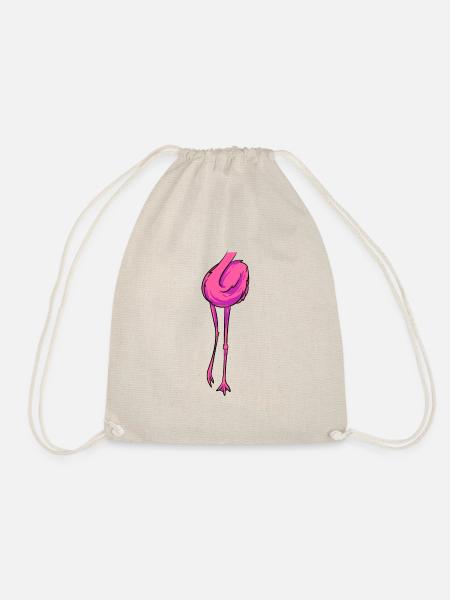 Flamingo Kostüm - Turnbeutel - Natur