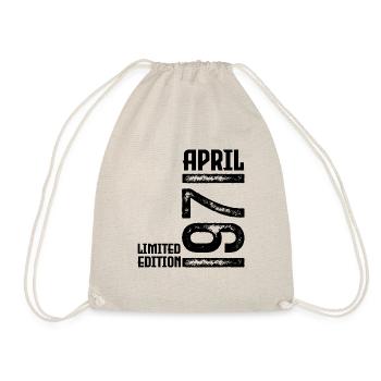 Cadeau Avril 1971. Anniversaire avril 1971. April. - Sac de sport léger - nature - Devant