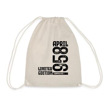 Cadeau Avril 1958. Anniversaire avril 1958. April. - Sac de sport léger - nature - Devant
