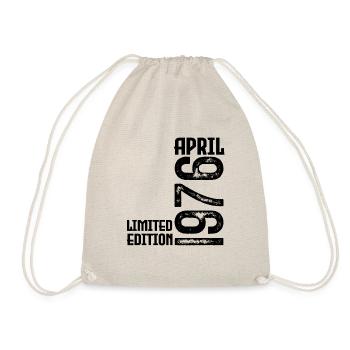 Gift April 1976. Anniversary April 1976. April. - Drawstring Bag - nature - Front