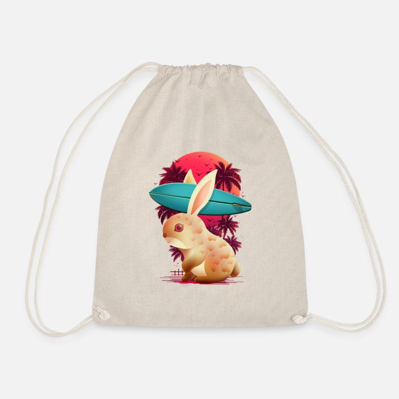 SUMMER RABBIT - Drawstring Bag - nature