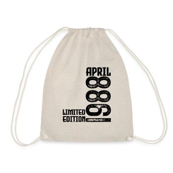Cadeau Avril 1988. Anniversaire avril 1988. April. - Sac de sport léger - nature - Devant