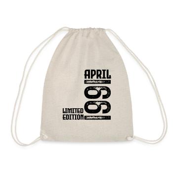 Gift April 1991. Anniversary April 1991. April. - Drawstring Bag - nature - Front