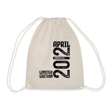 Cadeau Avril 2012. Anniversaire avril 2012. April. - Sac de sport léger - nature - Devant