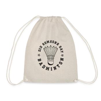 Quelqu'un dit Badminton Hobby Shuttlecock Sports - Sac de sport léger - nature - Devant