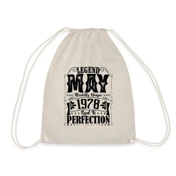 Mai 1978. Anniversaire mai 1978. Cadeau may 1978. - Sac de sport léger - nature - Devant