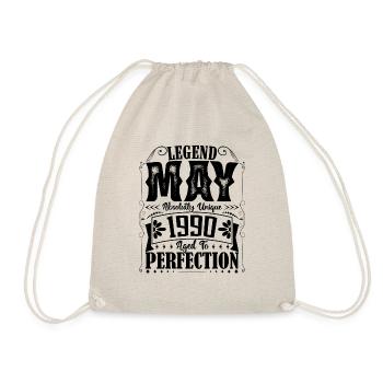 May 1990. Birthday May 1990. Gift May 1990. - Drawstring Bag - nature - Front