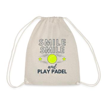 Maus und Padel spielen. Lustiges Padel. - Turnbeutel - Natur - Vorne
