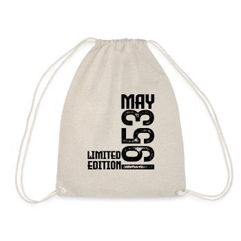 Gift may 1953. Anniversary May 1953. May 1953. - Drawstring Bag - nature - Front